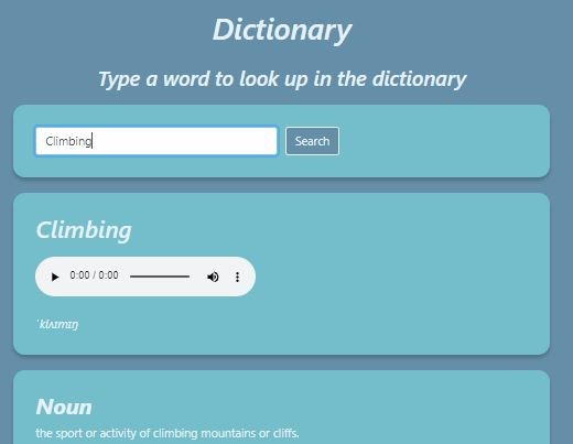 Dictionary App